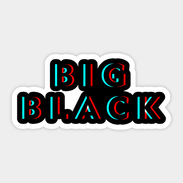 Big Black - Horizon Glitch Sticker by BELLASOUND